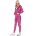 thumbnail image 2 of White Mark Ensemble de Survêtement en Velours pour Femmes, 2 Pcs, 2 of 5