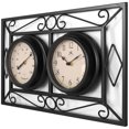 thumbnail image 3 of Infinity Instruments 20108BK-TC l'Horloge / Thermomètre Suspendu Extérieur de Serre-Livres, 3 of 6