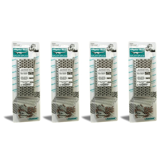 Apache 25085381 Ceinture à Rivets en Acier Inoxydable Alligator 7 Pouces (8 Pack)