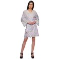 thumbnail image 3 of Moomaya Short Robes For Women Lightweight Venice Lace Summer Loungewear, 3 of 6