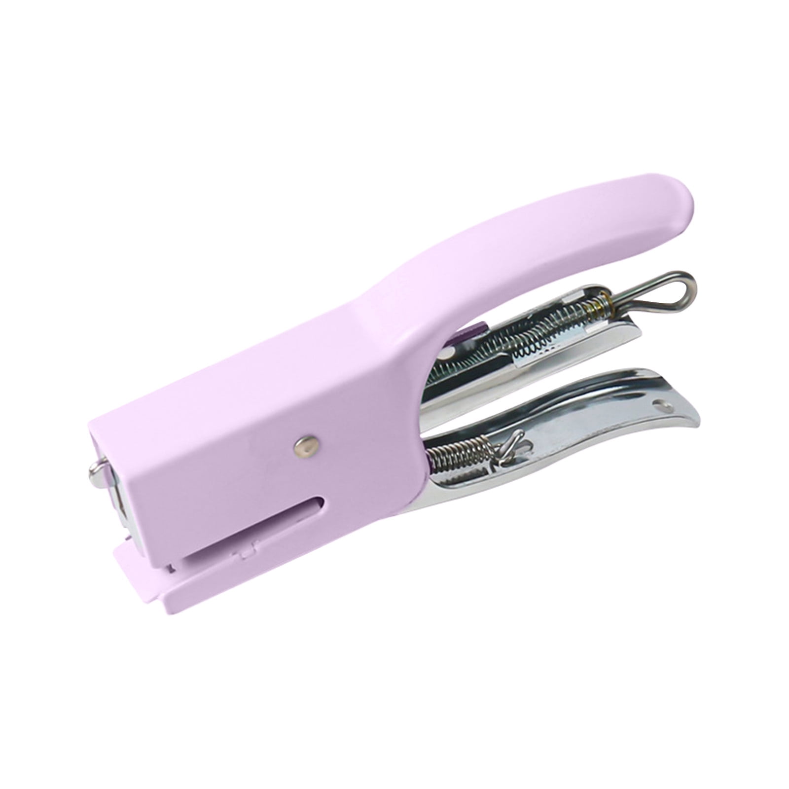 Staples for Stapler,Small Metal Box Macaroon Coloured Metal Hand Gripped Stapler 10 Gauge Labour Saving Stapler Small Office Stapler Comes with A Box of Staples Stapler with Staples
