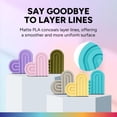 thumbnail image 2 of OVERTURE PLA Matte 3D Printer Filament 1.75mm Matte PLA 1kg Cardboard Spool (2.2lbs) Dimensional Accuracy +/- 0.02 mm (Matte Light Gray), 2 of 5