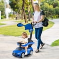 thumbnail image 2 of Costway Kids Ride on Push Car Mercedes-Benz Licensed 3-in-1 Sliding Car Blue, 2 of 10