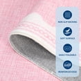 thumbnail image 4 of HOMERRY 8' x 10' Modern Scalloped Pattern Geometric Border Area Rug for Living Room Non Slip Washable Carpet, Pink, 4 of 5