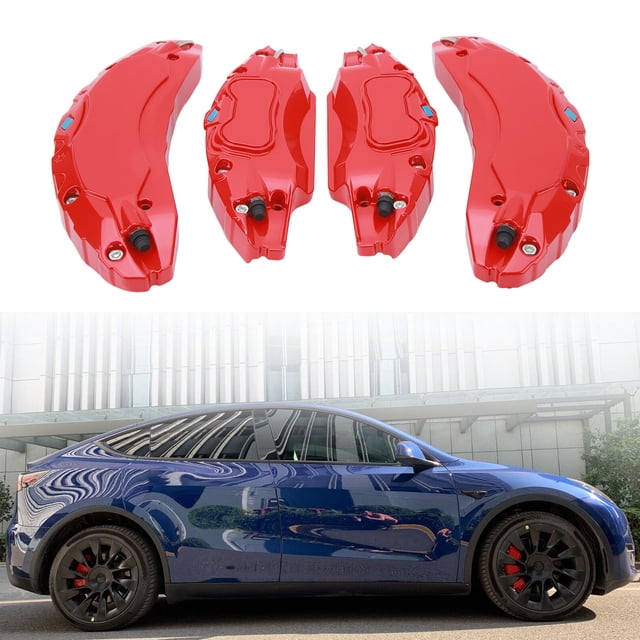 4Pcs Brake Caliper Cover for 2017-2023, Car Brake Calipers, Front Calipers Set with Stable Performance for 18in 19in Wheels Hub