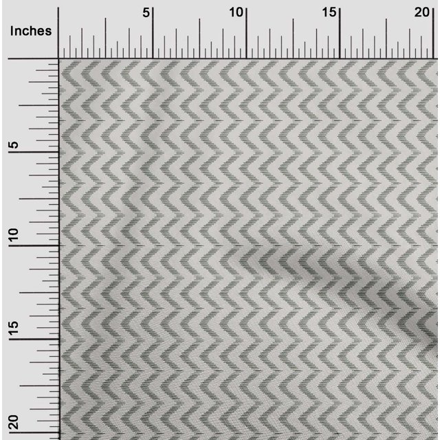 oneOone Cotton Poplin Fabric Chevron Ikat Print Sewing Fabric BTY 42 Inch Wide