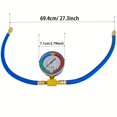 thumbnail image 5 of Estbridge R134A Tuyau de Recharge de Réfrigérant de Voiture Tuyau de Charge de Climatiseur avec Manomètre R134A Peut Taper la Valve R134A Couple Rapide Manomètre à Basse Pression et Tuyau de Recharge, 5 of 5