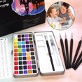 thumbnail image 4 of Lttoisl® 50/72/90 Colors Pure Water Color Paint Set Metal Iron Box Watercolor X5J4-1pcs-geschenk, 4 of 5