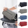 thumbnail image 1 of Vaidha Mens Toiletry Bag Travel Wash Pouch Large Capacity Outdoor Makeup Bag, 1 of 5