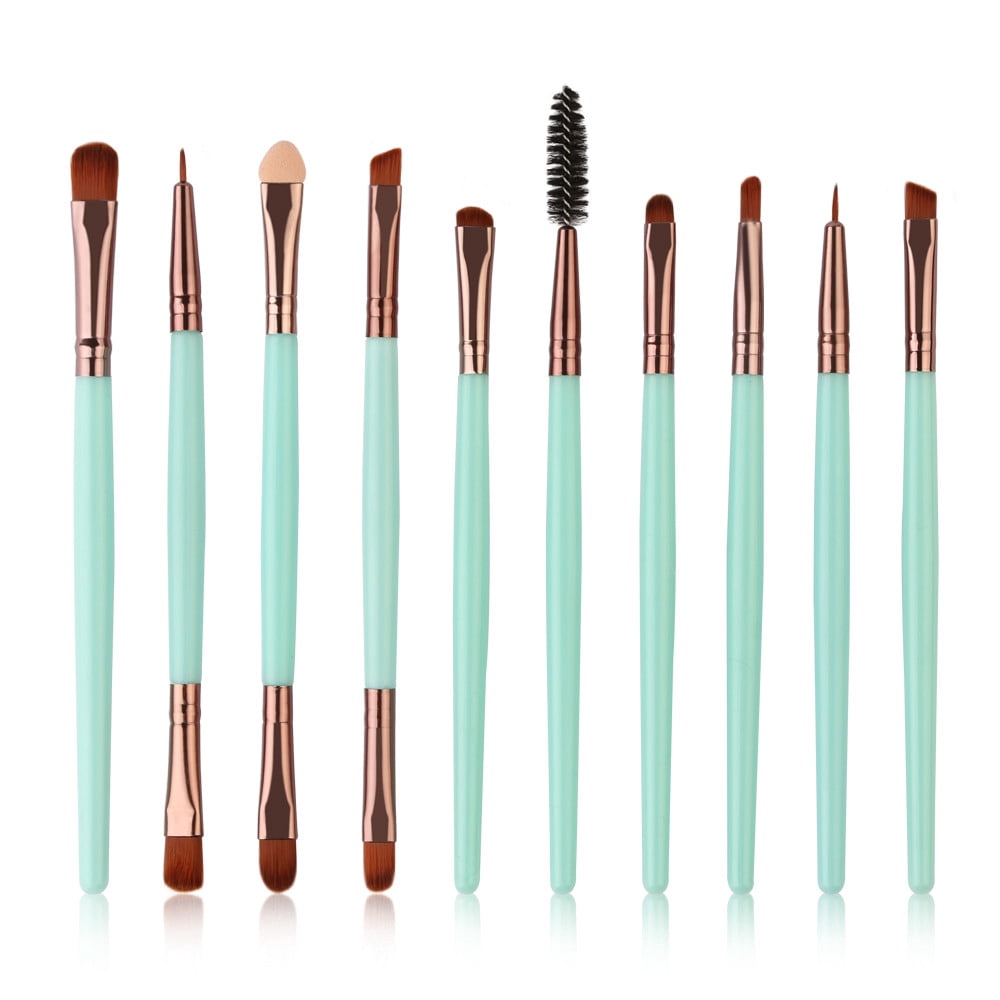WIFKLSIIPG 10PCS/set Makeup Brush Set tools Make-up Toiletry Kit Wool Make up Brush Set