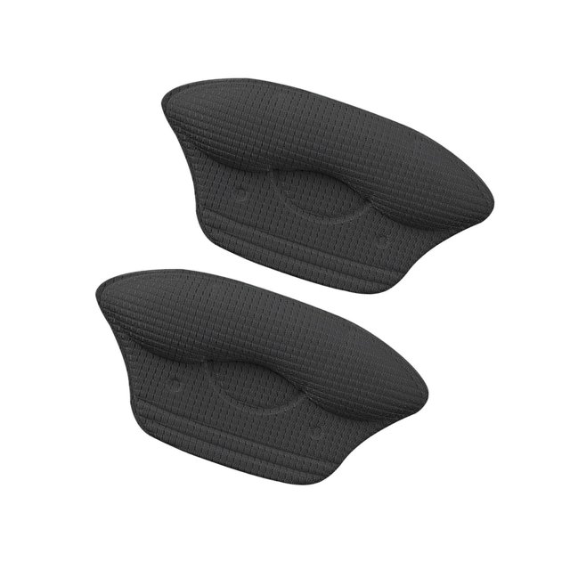 kurtrusly Heel Pads for Big Shoes Anti Slip Shoe Grips Soft Sponge Heel Liners Sticker Black 5mm