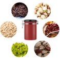 thumbnail image 3 of WALFRONT Coffee Container Large Airtight Stainless Steel Black Kitchen Sotrage Canister for Coffee, 3 of 7