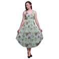 thumbnail image 1 of Bimba Robe Midi de Plage à Fleurs pour Femmes, à Bretelles, pour l'Été, Grande Taille, 1 of 5