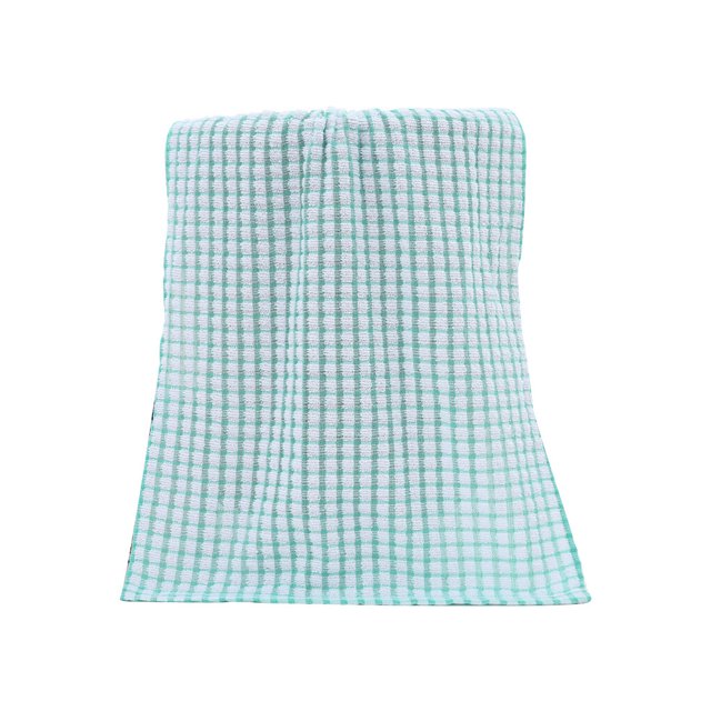 Dish Cloth Cotton Quick Dry Kitchen Towel Absorbent Cleaning Tea Rag Kitchen Duster Towel, Green Langgg