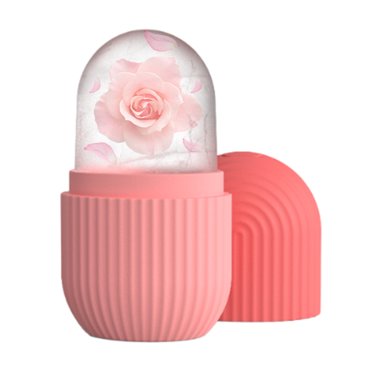 Yeacher Ice Face Roller Silicone Mold Holder Reusable Skin Care Massage Tools for Calm Skin & Shrinks Pores & Fade Fine Lines & Reduce Acne
