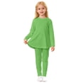 thumbnail image 3 of WENXIAOO Ensemble de Pyjama pour Tout-Petit 2 Pcs Robe à Manches Longues avec Pantalon Tenue d'Intérieur Classique Pyjama pour Filles Taille 4-5 Ans, 3 of 6