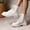 Beige, variant on Amzcrzy Ankle Boots for Women Women's Fashion Casual Short-Barrel British Style Boots Solid Color Round Toe Lace-Up Side Zipper Chunky Heel Mid-Heel Ankle Boots Womens Booties Women's Boots