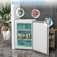 thumbnail image 4 of HOMCOM Compact Upright Freezer 3Cu.Ft Mini Freezer w/Reversible Single Door, 4 of 9