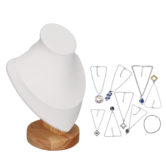 Necklace Display Stand, Jewelry Display Holder, Mannequin Bust Stand Jewelry Organizers and Storage Rack for Home Use Shop Show