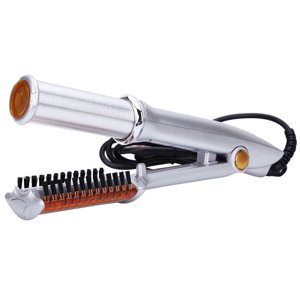 Dual-Function Straightening & Curling Hair Styler with 3 Heat Settings (High/Medium/Low), 100-240V Voltage, 50W Power, Wet & Dry Use, Auto-Shutoff Protection, Universal for All Hair Textures,