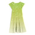 thumbnail image 4 of Robes pour Filles - Robe d'Été Élégante à Col Rond Manches à Volants Superposée Ligne A Dégradé pour Jeunes Filles, 4 of 6