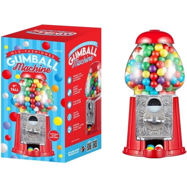 Tradeopia 9" Gumball Machine for Kids and Adults, Old Fashioned Metal Gumball Machine