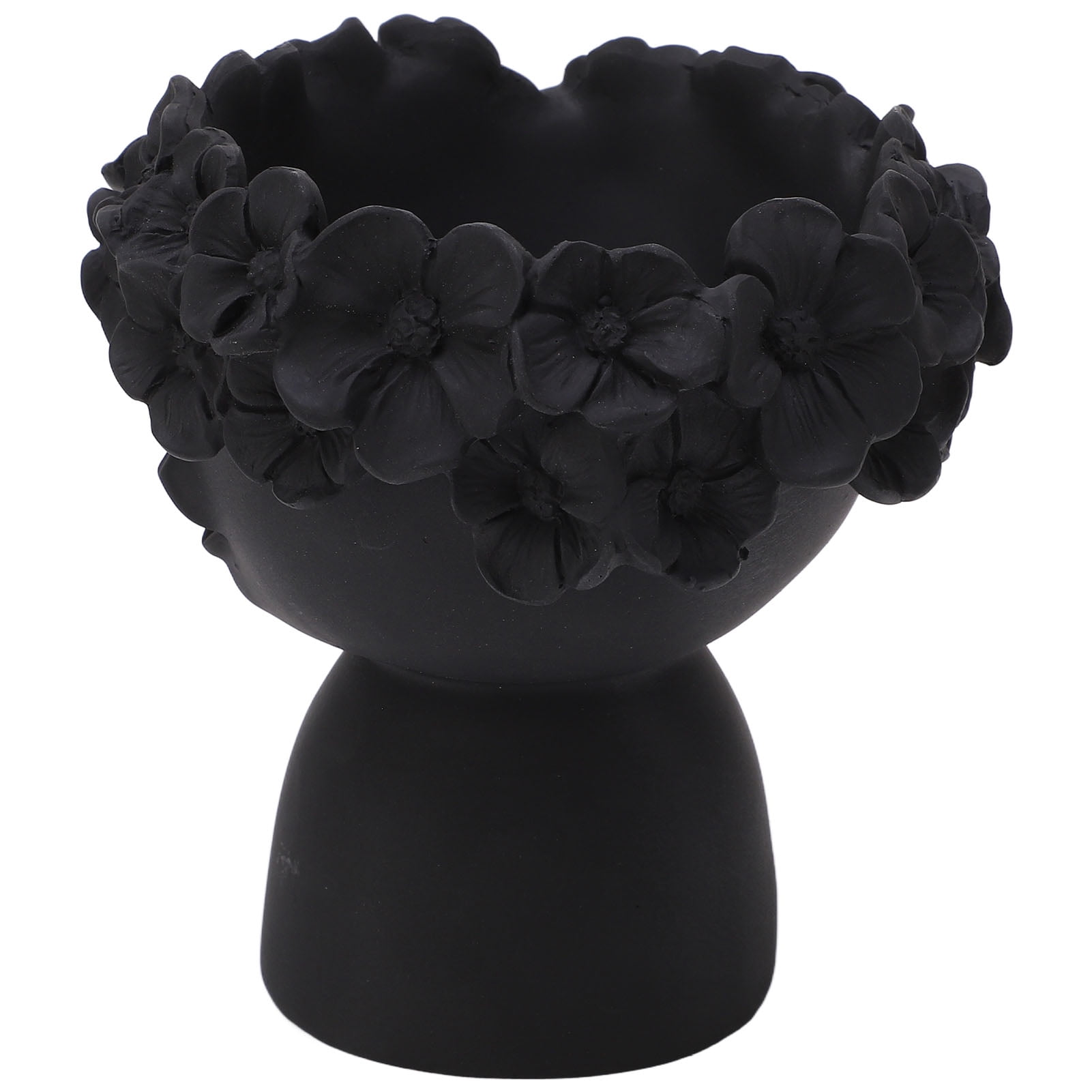 Face Pot de Fleur, Succulent Pot Résine Exécution Exquise à la Main Conçu pour l'Ameublement de la Maison