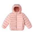 thumbnail image 1 of Tranfacy Kids Packable Hooded Puffer Jacket for 2-14 Years Lightweight Zipper Pocket with Storage Bag, 1 of 6