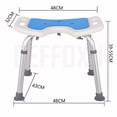 thumbnail image 4 of veasfak Tool- Assembly Adjustable Swivel Shower Stool Seat Bench Anti-Slip for Stability Small, 4 of 9