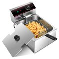 thumbnail image 1 of Gymax 1700W Deep Fryer Electric Commercial Tabletop Restaurant Frying w/ Basket Scoop, 1 of 10