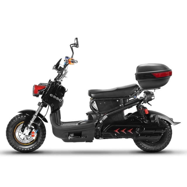 EMMO Monster eBike - Electric Moped Scooter - 72V - 70km Range - QS Motor - Red - Removable Battery - Storage
