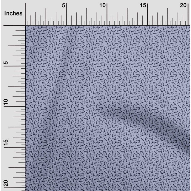 oneOone Coton Popeline Tissu Vaguessquelette de Poisson & Triangle Géométrique Tissu Imprimé 1 Yard 56 Inch Wide