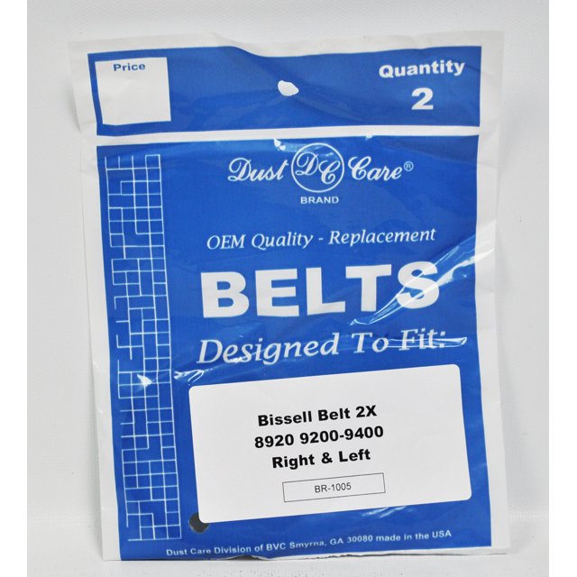 Bissell 8920 9200-9400 Soin de la Poussière Courroies de Remplacement