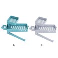 thumbnail image 3 of serony Faucet Sponge Holder Kitchen Bathroom Countertop Washing Towel Storage Rack Sink Space Saving Washcloth Organizer Shelf Blue, 3 of 9