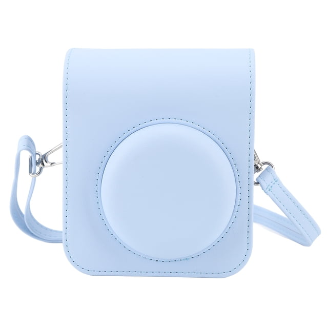 Sac de Protection Étanche pour Mini Caméra avec Bandoulière Réglable pour Fujifilm Mini 12, Matériau PU Résistant aux Rayures, Intérieur en Microfibre