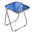 thumbnail image 3 of Abbracc TV Tray Table Folding TV Tray Table Small Dining Chair Space Saving Coffee Table blue, 3 of 9