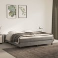 thumbnail image 1 of vidaXL Bed Frame Light Grey 183x213cm California King Velvet, 1 of 5