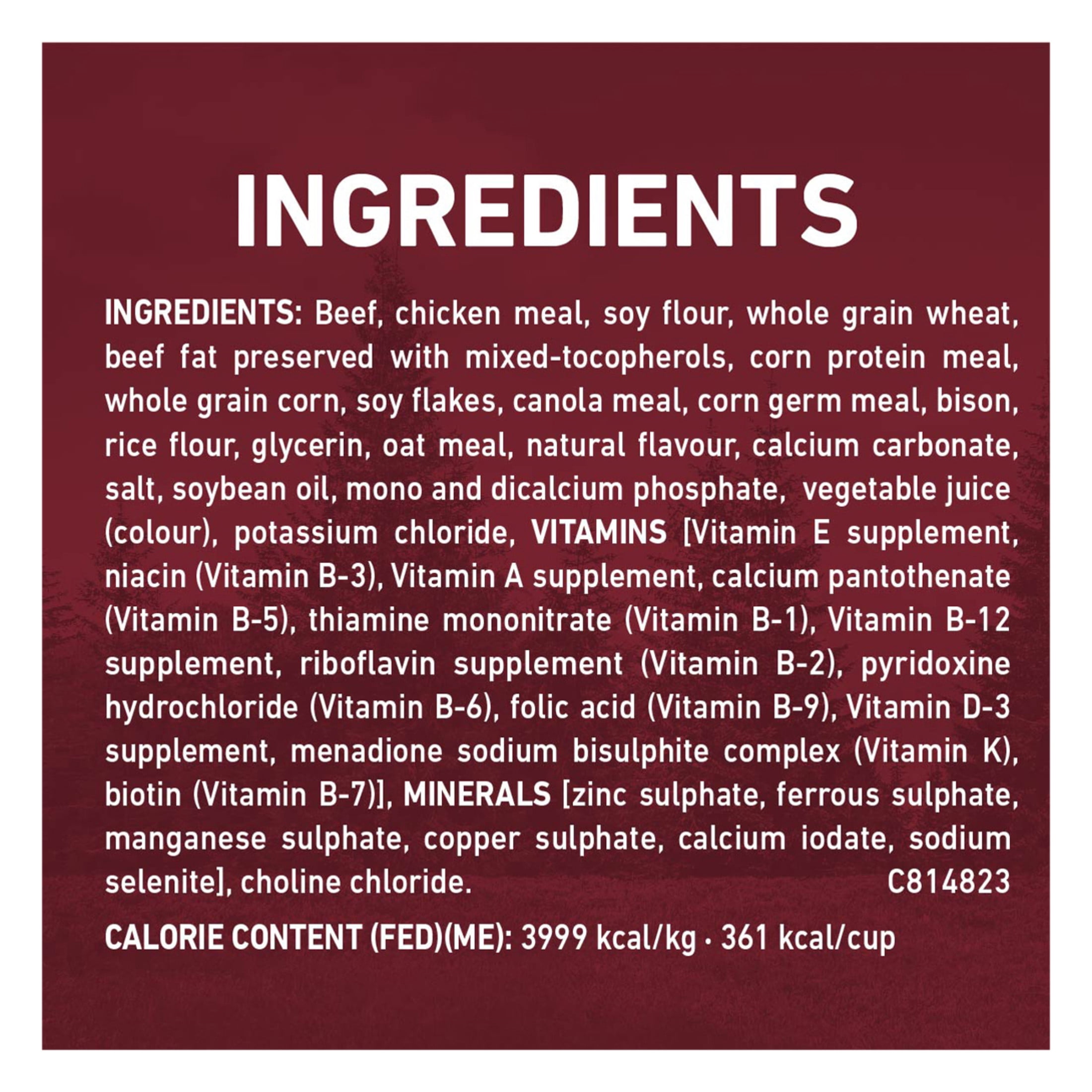 Purina ONE Vrai Instinct Boeuf & Bison, Nourriture Sèche pour Chiens 12.4kg