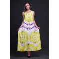 thumbnail image 4 of Bimba Robe Longue Sans Manches à Bretelles Spaghetti Imprimée Teinture sur Nœuds en Rayonne pour Femmes - TTTG, 4 of 4