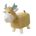 thumbnail image 2 of yuksok Repose-Pieds Animal Ottoman Mignon Multifonctionnel Portable Décorations de Chambre Canapé Jaune, 2 of 9