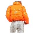 thumbnail image 2 of FOCUSNORM Femmes Juniors Mode Manches Longues Col Montant Vestes Matelassées Métalliques, 2 of 7