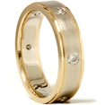 thumbnail image 1 of Mens 3/4ct 14K Gold Diamond Comfort Fit Wedding Ring, 1 of 2