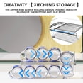 thumbnail image 4 of Cat Food Storage Rolling Soda Can Organizer for Refrigerator, Double-Layer Beverage Can Holder Storage Dispenser for Fridge Rack Freezer, Clear Plastic Beer Storage Canned Food Pop Cans Container, 4 of 5