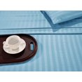 thumbnail image 2 of Mocassi 2-Piece Striped Duvet Cover Set, 1500 Thread Count, Button Closure - Cooling, Breathable Material- Wrinkle, Fade, Stain Resistant, Twin/Twin XL, Aqua Blue, 2 of 4