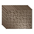 thumbnail image 1 of FASÃ„DE Traditional Style/Pattern 1 Decorative Vinyl 18in x 24in Backsplash Panel in Argent Bronze (5 Pack), 1 of 15
