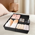 thumbnail image 3 of Ovzne Indoor Storage Box Storage Box 6-Piece Foldable Drawer Wardrobe Storage Box Drawer-Style Six-Piece Set Foldable Storage Box Thickened Storage Box On Clearance, 3 of 5