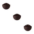 thumbnail image 2 of Youkk Easy To Install Double-layer Plastic Flowerpot For Walls Drainage Flower Pot Coffee 3Set, 2 of 6