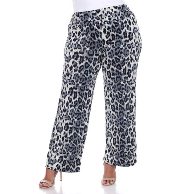 White Mark Women's Printed Palazzo Pants