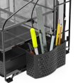 thumbnail image 4 of Simple Houseware 3 Tier Desk Organizer with Sliding Drawer, Hanging File Holder and Pen Holder Accessory, Black, 4 of 6