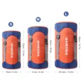 thumbnail image 4 of AIGIA Sac de Compression Nylon Sac de Compression Sac de Compression Sac de Couchage Sac de Rangement Sacs de Sport avec Rabat Anti-Poussière pour Sac à Dos, Randonnée, Camping, Voyage Bleu/orange, 4 of 11
